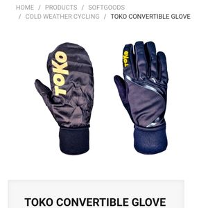 Toko Size 10 Black Convertible Gloves